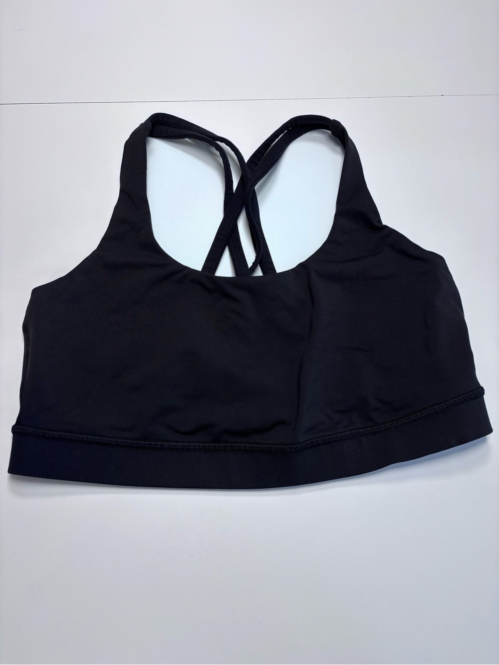 lululemon athletica Black Crisscross Sports Bra Size 10 (M)
